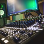 Professional audio mixing desk